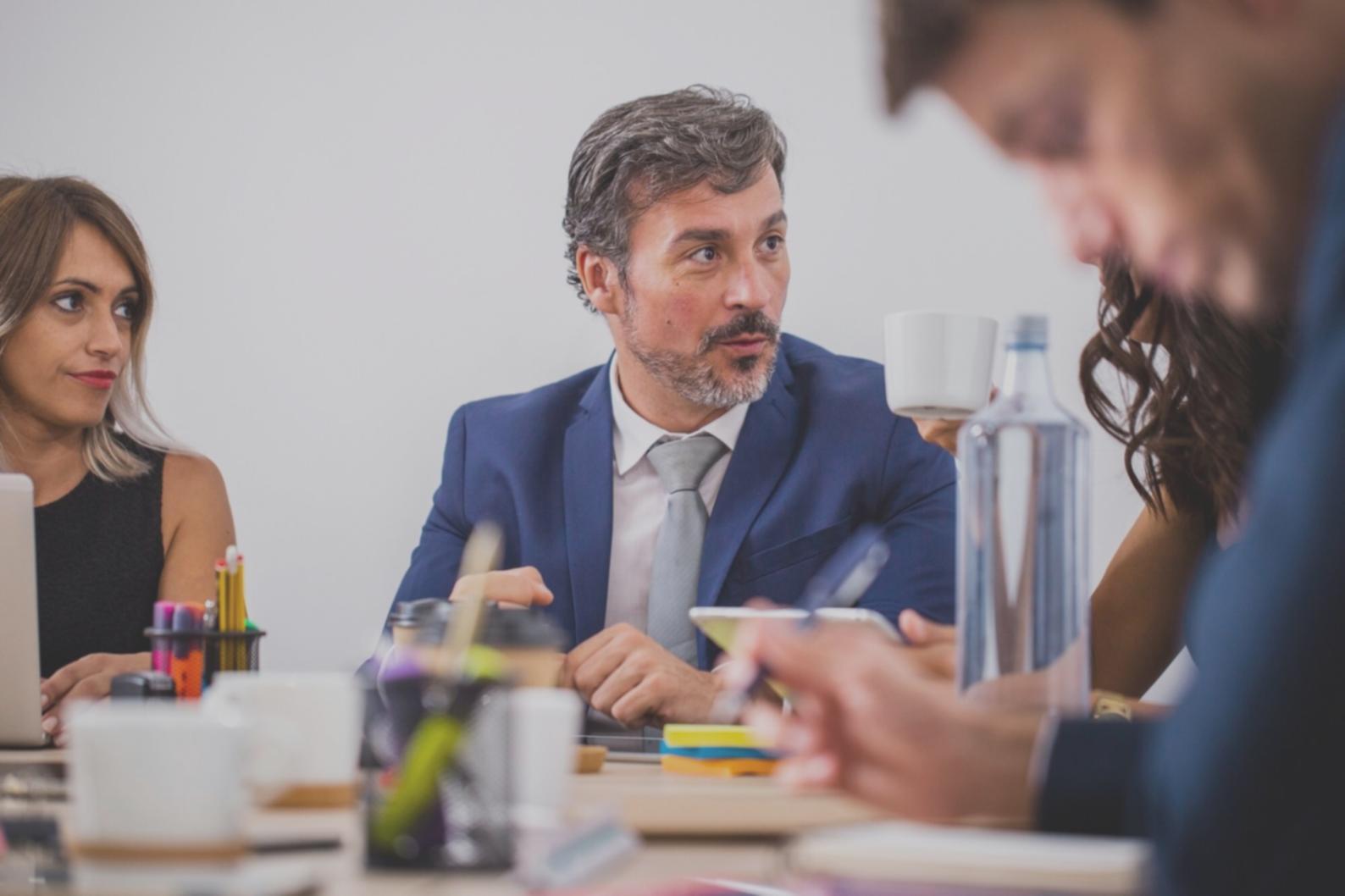 Team collaboration workspace showing startup financial planning